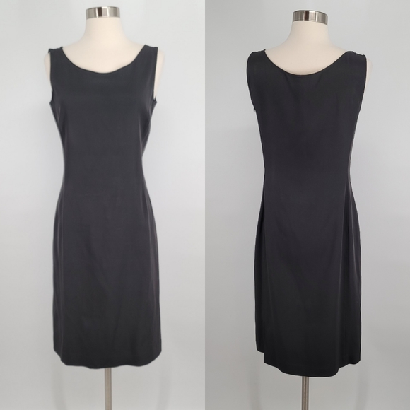 Prada Black Sleeveless Slip Dress Size IT 44 US 10 - Picture 1 of 10